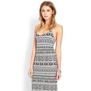 Tribal Print Maxi Dress